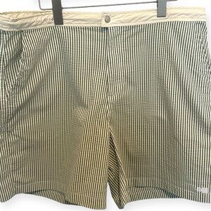 Solid and Stripe Seersucker Green/White Stripe Swimsuit XL